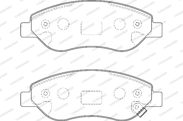 Brake Pad Set, disc brake (WBP24550A)