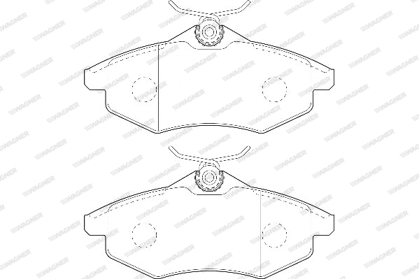 Brake Pad Set, disc brake (WBP23407A)