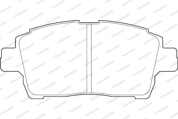 Brake Pad Set, disc brake (WBP23510A)