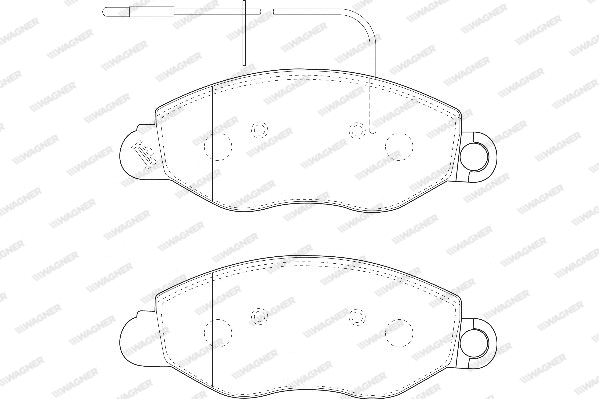 Brake Pad Set, disc brake (WBP23434B)