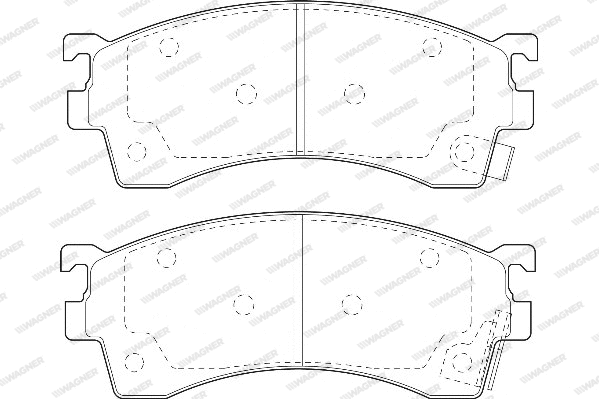Brake Pad Set, disc brake (WBP21754A)