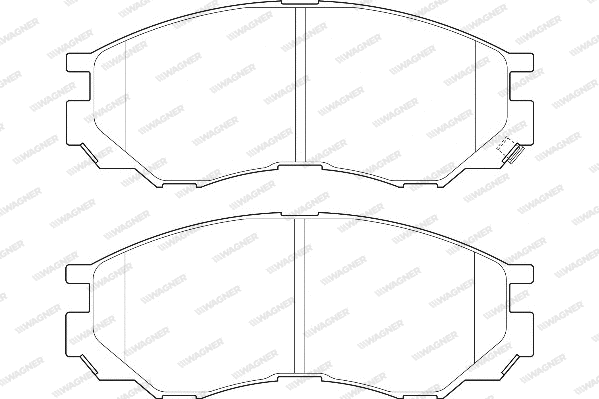 Brake Pad Set, disc brake (WBP23290A)