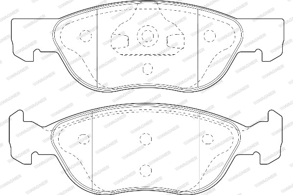 Brake Pad Set, disc brake (WBP21927B)
