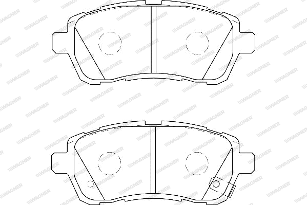 Brake Pad Set, disc brake (WBP24283B)