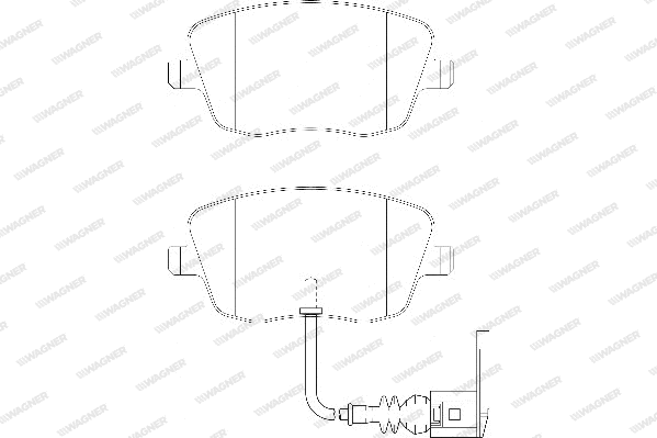 Brake Pad Set, disc brake (WBP23581B)