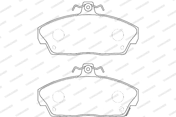 Brake Pad Set, disc brake (WBP21515A)