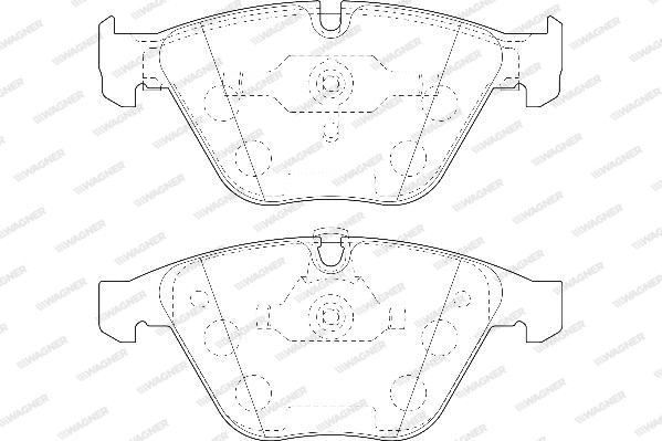 Brake Pad Set, disc brake (WBP23312A)