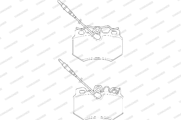 Brake Pad Set, disc brake (WBP21614A)