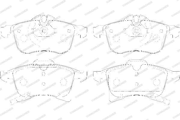 Brake Pad Set, disc brake (WBP23832A)