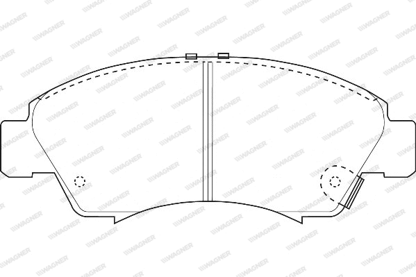 Brake Pad Set, disc brake (WBP21697A)