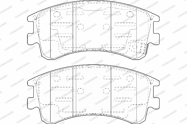 Brake Pad Set, disc brake (WBP24046A)