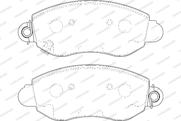 Brake Pad Set, disc brake (WBP23434A)