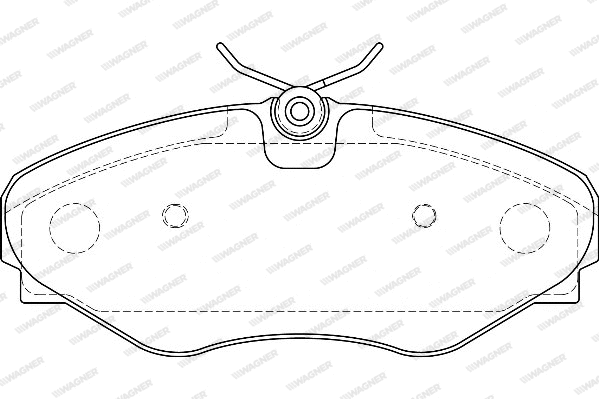 Brake Pad Set, disc brake (WBP23099B)