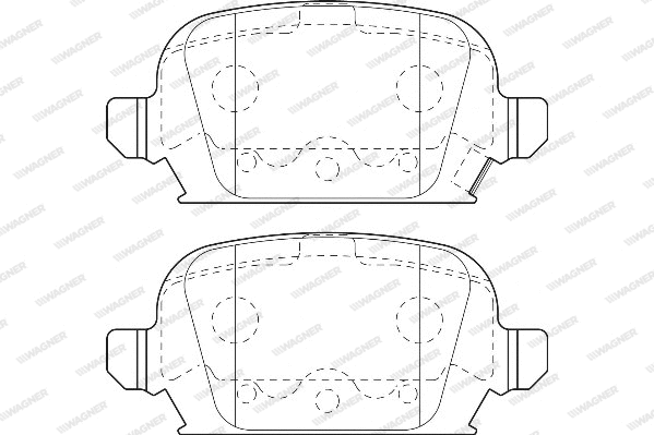 Brake Pad Set, disc brake (WBP23284A)