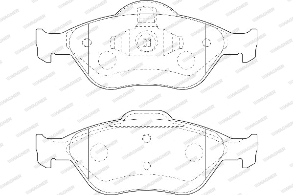 Brake Pad Set, disc brake (WBP23202A)