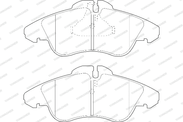 Brake Pad Set, disc brake (WBP21576A)