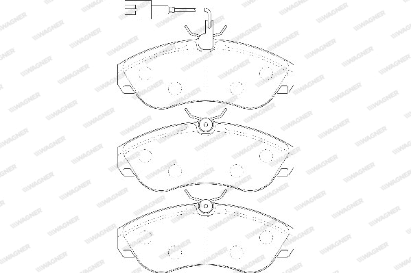 Brake Pad Set, disc brake (WBP21799B)