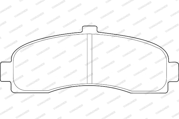 Brake Pad Set, disc brake (WBP21626A)