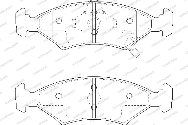 Brake Pad Set, disc brake (WBP23384A)