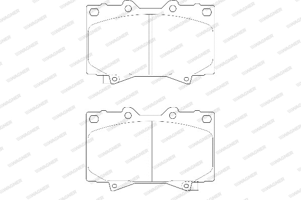 Brake Pad Set, disc brake (WBP23524A)