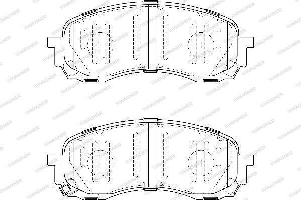 Brake Pad Set, disc brake (WBP24372A)