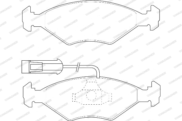 Brake Pad Set, disc brake (WBP23218A)