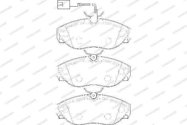 Brake Pad Set, disc brake (WBP21797B)