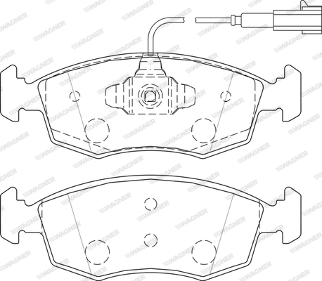 Brake Pad Set, disc brake (WBP20907B)