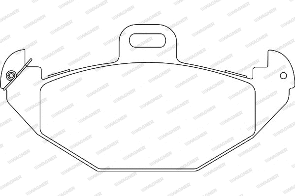 Brake Pad Set, disc brake (WBP21965A)
