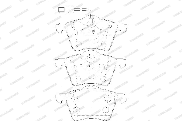 Brake Pad Set, disc brake (WBP23418A)