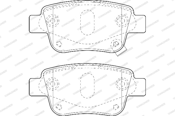Brake Pad Set, disc brake (WBP23620A)