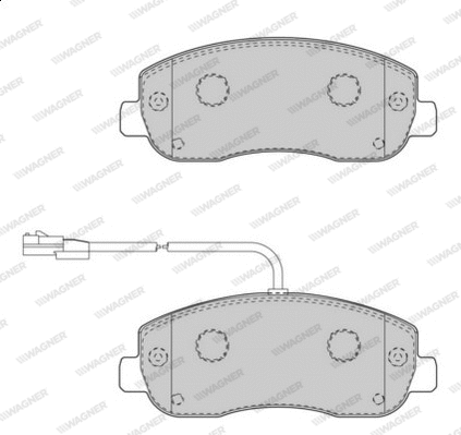 Brake Pad Set, disc brake (WBP25147A)