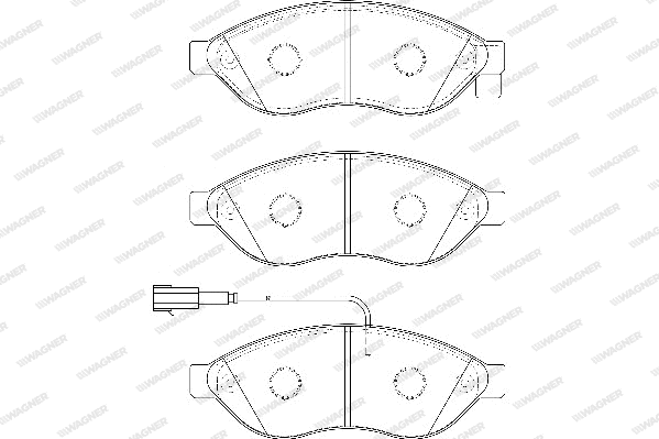 Brake Pad Set, disc brake (WBP24468B)