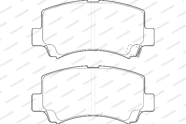 Brake Pad Set, disc brake (WBP23662A)
