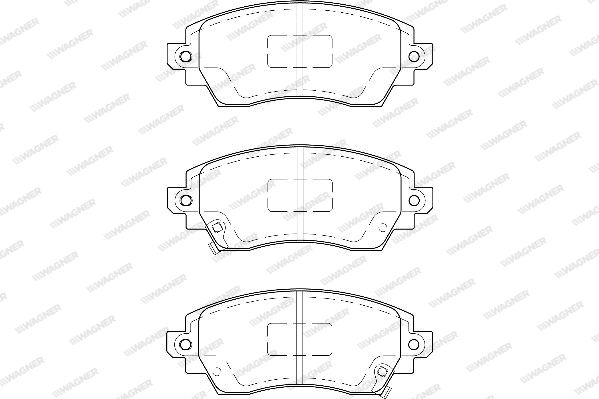 Brake Pad Set, disc brake (WBP23088A)