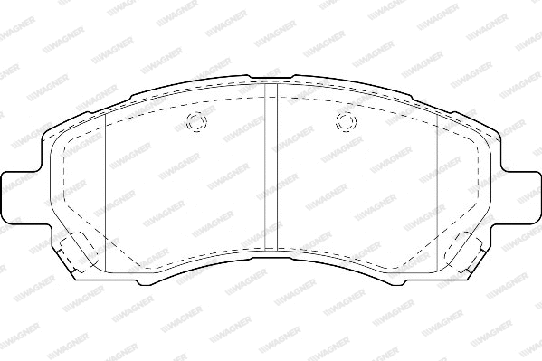Brake Pad Set, disc brake (WBP23780A)