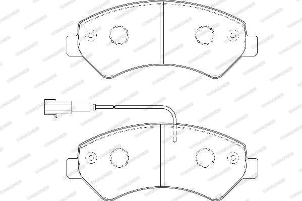 Brake Pad Set, disc brake (WBP24467A)