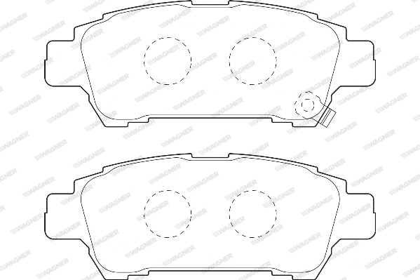 Brake Pad Set, disc brake (WBP23646A)