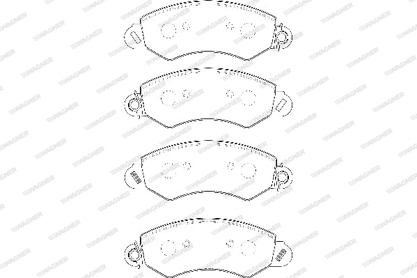 Brake Pad Set, disc brake (WBP24358A)