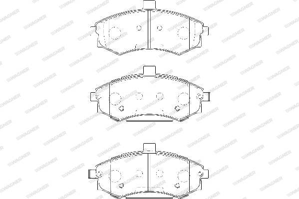 Brake Pad Set, disc brake (WBP24031A)