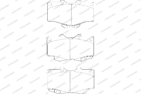 Brake Pad Set, disc brake (WBP21679A)
