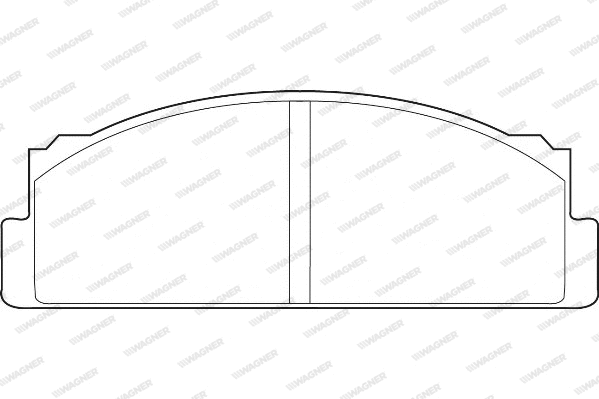 Brake Pad Set, disc brake (WBP20073A)