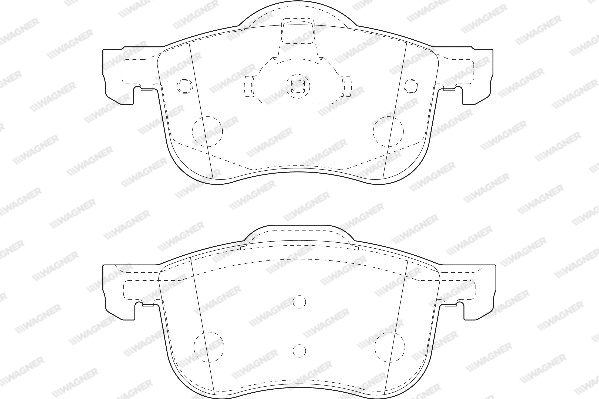 Brake Pad Set, disc brake (WBP23073A)