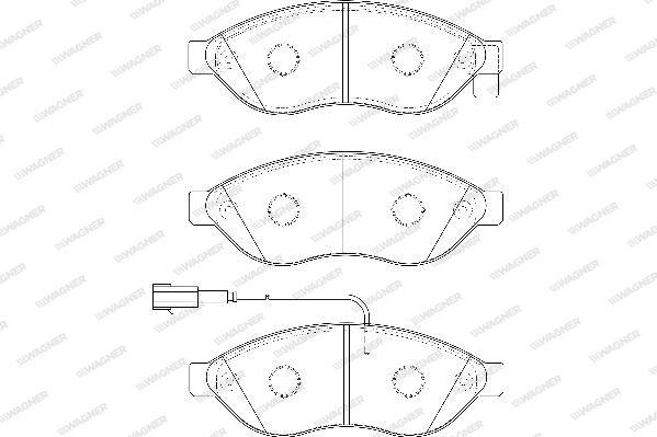 Brake Pad Set, disc brake (WBP24468A)