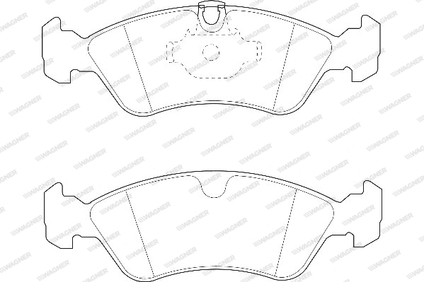 Brake Pad Set, disc brake (WBP21862A)