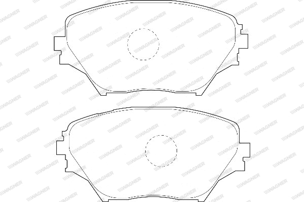 Brake Pad Set, disc brake (WBP23585A)