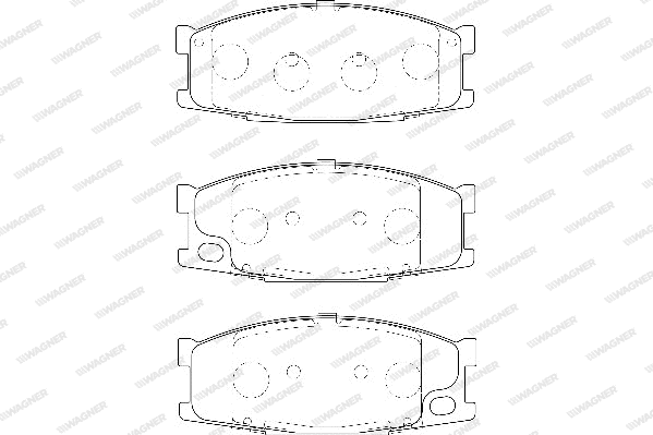 Brake Pad Set, disc brake (WBP23501A)