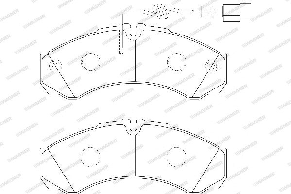 Brake Pad Set, disc brake (WBP29121C)