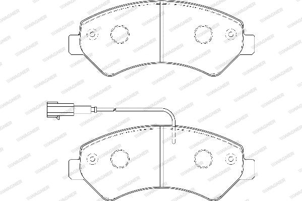 Brake Pad Set, disc brake (WBP24466A)