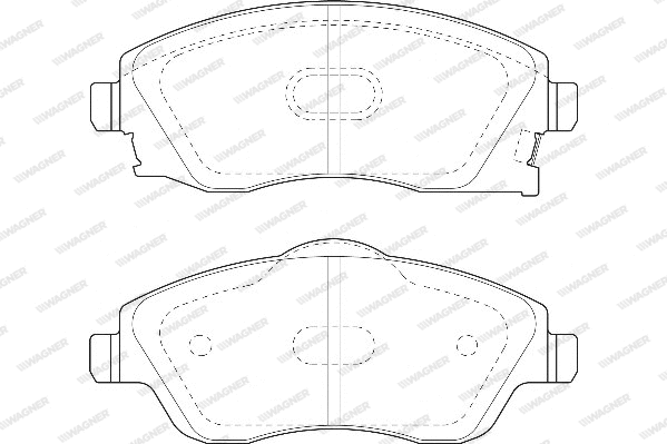 Brake Pad Set, disc brake (WBP23225A)